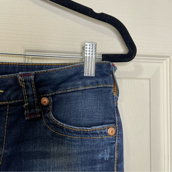 True Religion Women’s Super Skinny Big T Flap Jean Sz 28 - Picture 2 of 8